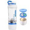 YOUCAN PLATO Shaker Proteinshake,Protein Shaker,Eiweiß Shaker Mit Pulverfach und Kugel,Shake Becher,Fitness Shaker,Schüttelbe