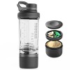 YOUCAN PLATO Shaker Proteinshake,Protein Shaker,Eiweiß Shaker Mit Pulverfach und Kugel,Shake Becher,Fitness Shaker,Schüttelbe