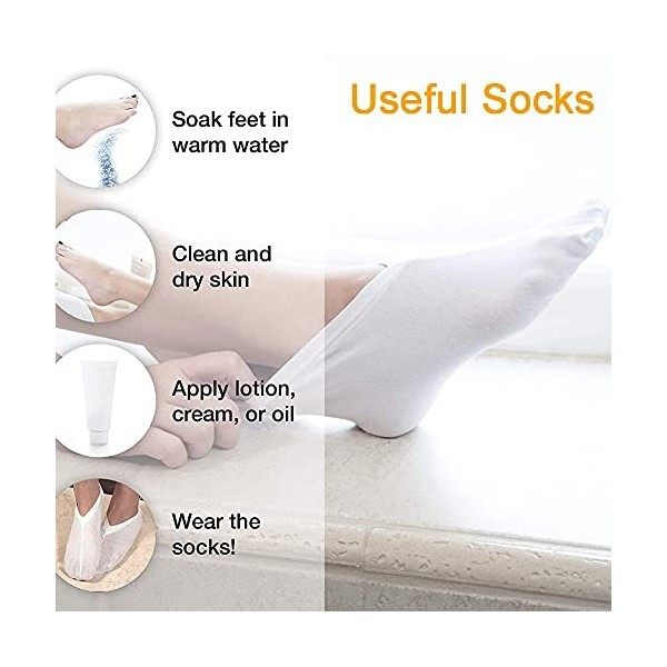 Dry Feet Lot de 4 paires de chaussettes de guérison pour homme et femme