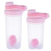 Suuwwn Shaker Proteine,2 Pcs Protein Shaker 500ml&750ml Shaker Sport Shaker Whey Bulk Shaker Musculation Shaker Bulk Protéine