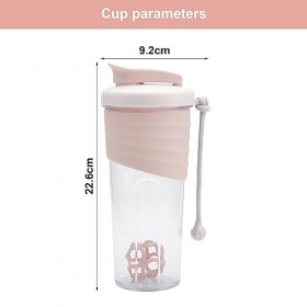 HENGBIRD Shaker de protéines Bouteille 700 ml avec boule shaker de protéines Bouteille deau transparente PP pour bouteille d