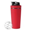 EACHPT Shaker à Protéines en Acier Inoxydable 739ml,avec Boules Mélangeuses en Acier Inoxydable,Sans BPA, Anti-Fuite,pour les