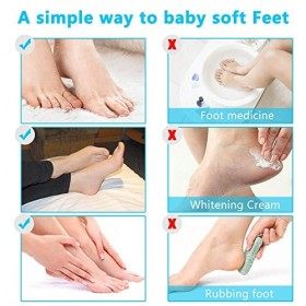 Masque Pied Peel 3 Pairs , Exfoliating Foot Mask pour Soft Tender Feet Démaquillant Exfoliant Peeling Off Peau Morte et Hydr