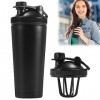 AVCXEC Bouteille Shaker De Protéines, Shaker de Protéines En Acier Inoxydable, Bouteille De Protéines De Fitness 750Ml, Boute