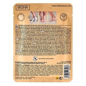 Iroha Nature - RÉPARATRICES Chaussettes Masque - Pêche