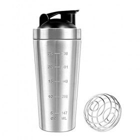 EBKCQ 750 ML Shaker protéiné, Tasse Fitness Gym pour Boisson protéinée, Shaker à protéines, Best Body Nutrition Shaker pour i
