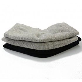 2 Paires de Chaussettes à Talon en Gel de Silicone Hydratant pour la Peau Sèche, Craquelée et Sèche Noir + gris 