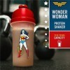 Paladone Wonder Woman Protein Shaker - 750 ml - Produit sous licence officielle DC Comics