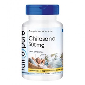 Fair & Pure® - Chitosan 500mg de fibres naturelles - 180 comprimés