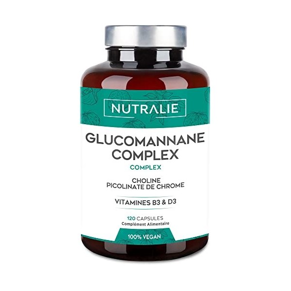 KONJAC GLUCOMANNANE - MagriFort Rapide et Puissant - Coupe Efficace - 3000mg/jour Glucomannane - Bitartrate de Choline, Picol