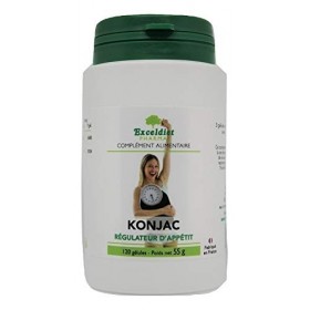 KONJAC Pur 3600 mg/j | Coupe Faim Puissant et Efficace | 95% Glucomannane | Minceur, Détox, Digestion, Transit | 120 gélules 