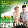 Konjac Bio coupe faim 90 gelules - Une aide minceur efficace à court terme - Konjac detox amincissant - Le meilleur du bio ce