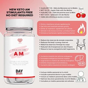 Keto Pro Complete AM 60 CAPS Comprimés Keto 2.0 | Entrer et maintenir en cétose | Améliorez votre énergie quotidienne | Rec