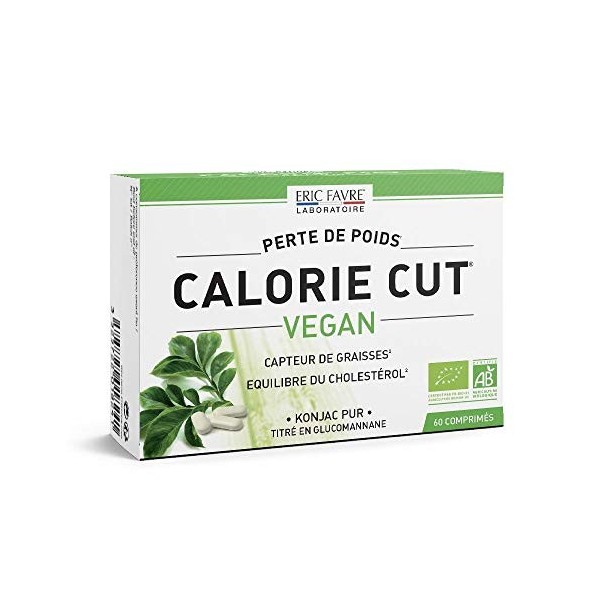 CAPTEUR DE GRAISSES BIO Calorie Cut Vegan 10.6 - Konjac Pur - Super Aliment - Minceur, Perte de Poids, Equilibre Cholestérol 