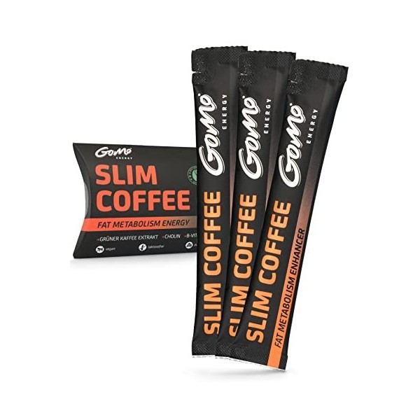 SLIM COFFEE. Bon pour le métabolisme des graisses. Avec choline, garcinia cambogia, extrait de café vert et caféine | Énergie