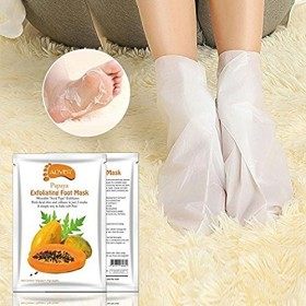 Masque Pieds Peeling Hydratant - LeSB Masque pour les Pieds Secs, Soins des Pieds, Masque Pieds Chaussette pour Enlever Callo