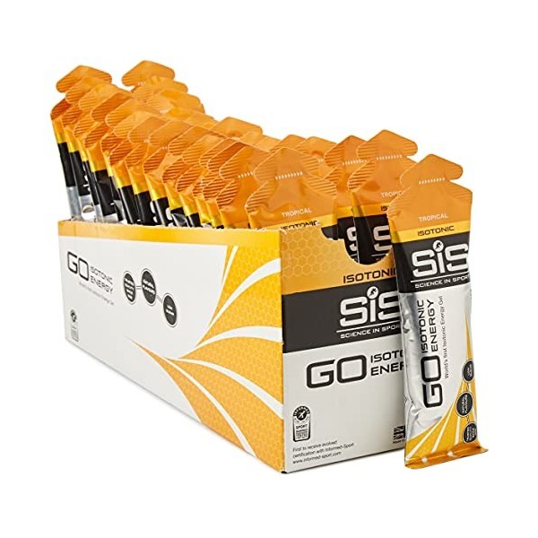 Science in Sport GO Isotonic Gel Citron et citron vert 60 ml - Lot de 30