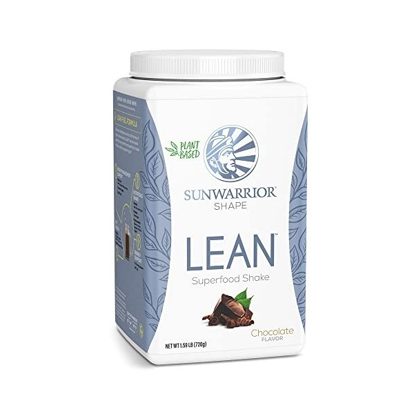 Sunwarrior Lean Meal Illumin8 Shake Chocolat pour Unisexe Supplément Alimentaire de 25,39 oz 1 Unité I0102281