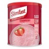 SlimFast Meal Shake, Saveur Fraise, Nouvelle Recette, 12 Portions, Perdez Du Poids sans Le Reprendre, LEmballage Peut Varier