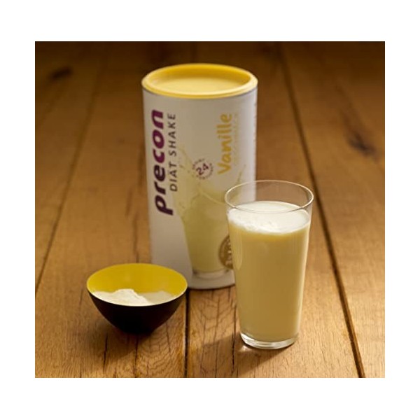 Precon BCM Shake de régime pour mincir – Vanille – 24 portions 480 g – Substitut de repas dans le cadre d’un régime minceur