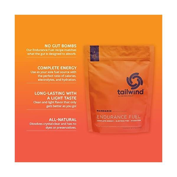 Tailwind Nutrition Carburant dEndurance Emballage Multiple - 30 Portion Mandarine