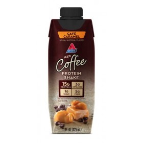 Atkins, Shake de café et caramel, 4 shakes, 11 oz 325 ml de chaque