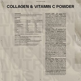 Bulk Collagène et Vitamine C en Poudre, Pomme, 500 g