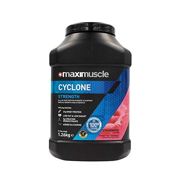 Maximuscle Cyclone Fraise avec shaker 1,26 kg