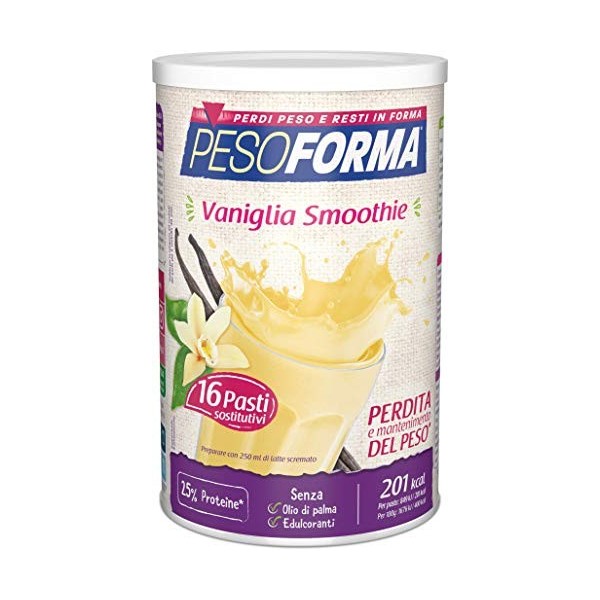 Pesoforma Vanille Smoothie, Repas de remplacement pour le contrôle du poids, Smoothie Savoureux qui aide à se remettre en for