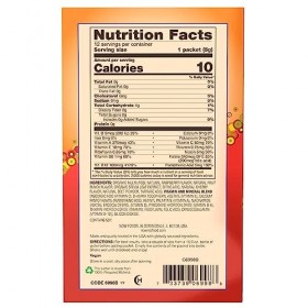 Real Food, Sticks élancées, Punch tropical avec fibre, 12 Sticks - Now Foods