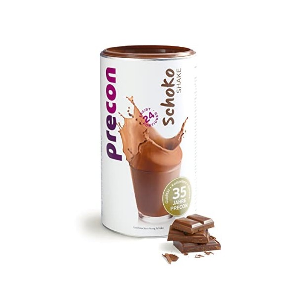 Precon BCM Shake de régime pour mincir – Chocolat – 24 portions 480 g – Substitut de repas dans le cadre d’un régime minceu