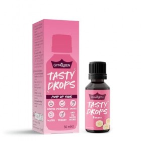 GymQueen Tasty Drops 30ml, gouttes savoureuses zéro calorie, zéro sucre et zéro matière grasse, gouttes aromatiques pour sucr