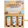 Coffret de Soins Pour Mains et Pieds par Nurture By Nature | 3 X 30ml Crème Pour Mains Bio Fortement Hydratante, Agrumes, Beu