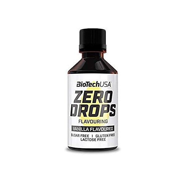 BioTechUSA Zero Drops, Vanilla - 50 ml