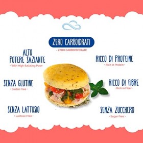 Pain Zero® Goût Pizza. Avec seulement 0 % de glucides et de sucre par portion. Sans gluten, sans sucre ajouté, sans lactose. 