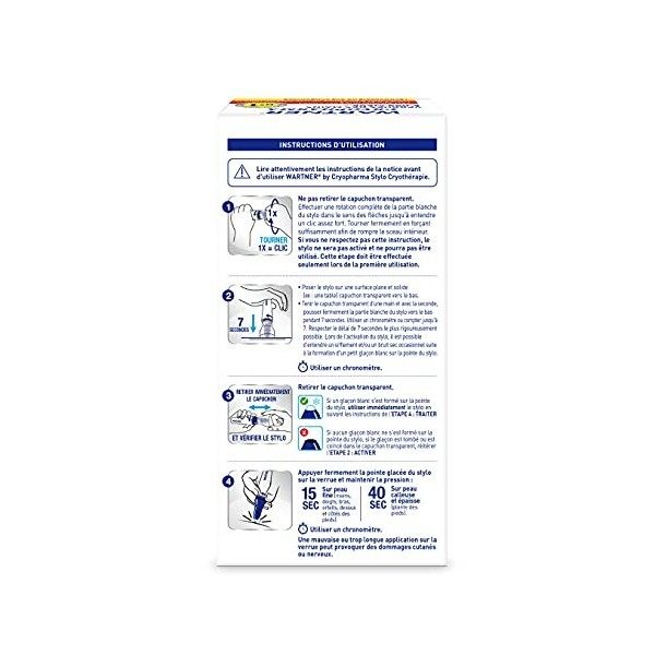 WARTNER by Cryopharma - Traitement des Verrues Pieds et Mains par Cryothérapie - Élimination rapide et efficace* des verrues 