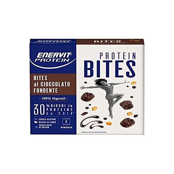 Enervit ENERZONA minirock 40-30-30 Noir Snack Soy Et Dark Chocolate Biscotti 5 24g