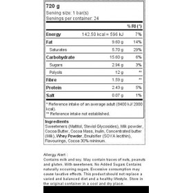 Prozis 24 x Zero Milk Chocolate 30 g