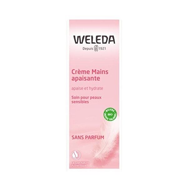 WELEDA - Crème Mains Confort à lAmande - Peaux Sensibles, Sujettes aux Irritations - Apaise et Hydrate - 50 ml