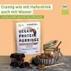 Porridge protéiné BIO VEGAN chocolat sans soja [dAllemagne] Repas davoine fitness sans sucre ajouté I Aussi comme Overnight