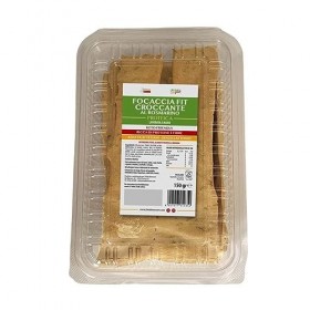 Rima Benessere Focaccia croquante Fit Protéique goût mexicain Low Carb. Format de 150 g.