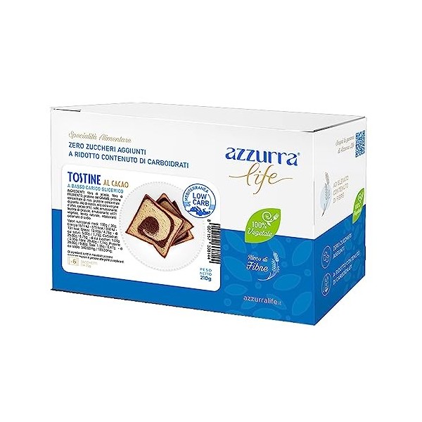 Grilles au cacao Low carb. Zéro sucre ajouté. 100 % végétal sans lactose. Format de 210 g.