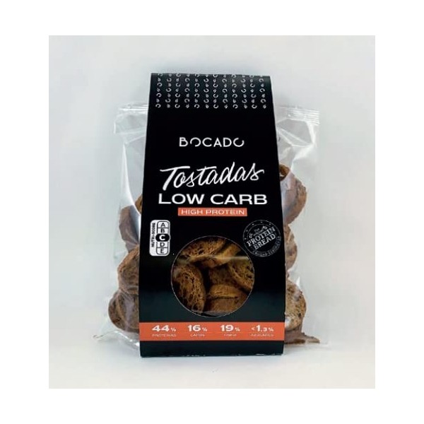 Keto Protein Croûton Pain Grillé Low Carbohydrates Low Carb Ketogenic - Pack de 42 Croûtons