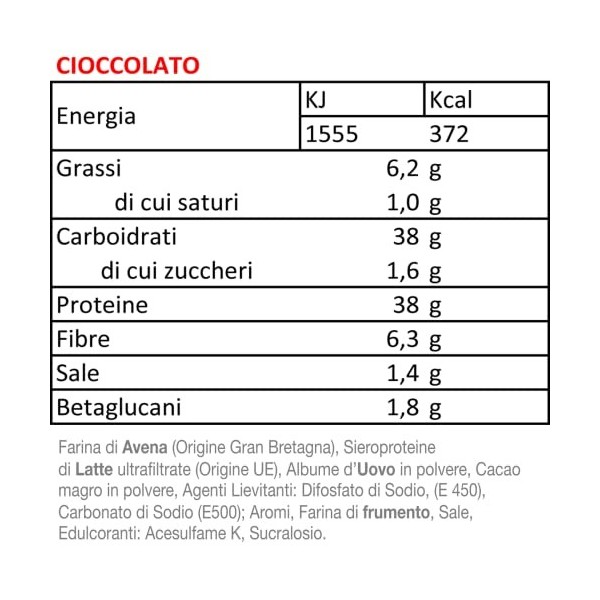 BPR NUTRITION OAT PROTEIN PANCAKE 750 GR Cioccolato
