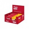Barre Feed. - Substitut de repas protéiné. Vegan et sans gluten. 23 g de protéines croustillantes, 25 vitamines et minéraux -