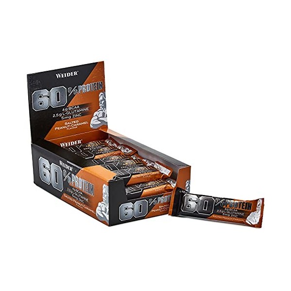 60% Protein Bar, Salted Peanut-Caramel - 24 bars
