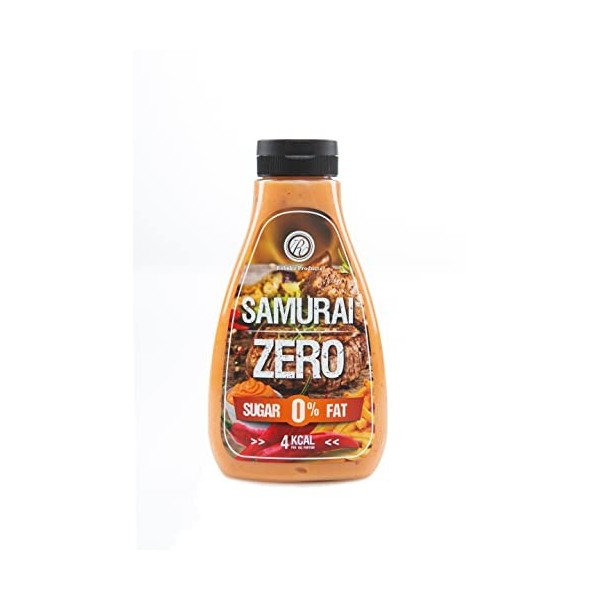 Rabeko Zero Sauce - Samurai, 1 x 425 ml sans sucre et peu de matières grasses - produits sains, faible en glucides et en calo