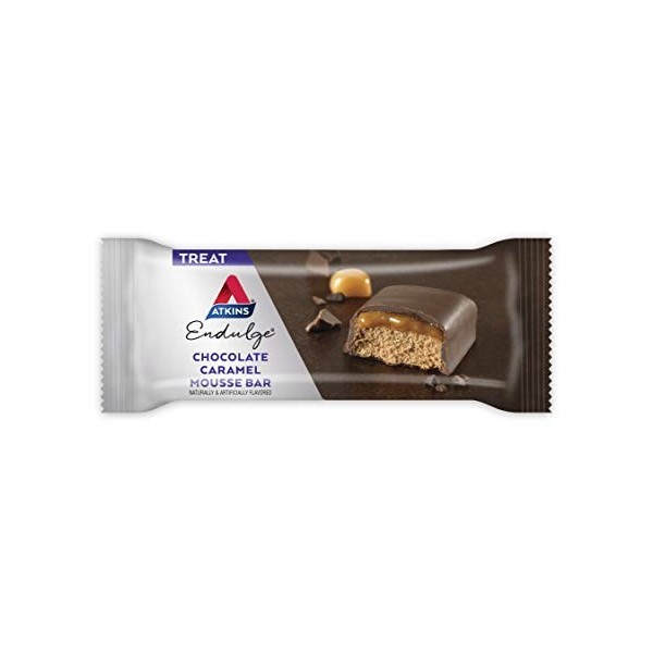 Atkins, Endulge, Barre de mousse au chocolat et caramel, 5 barres, 1,2 oz 34 g par Barre