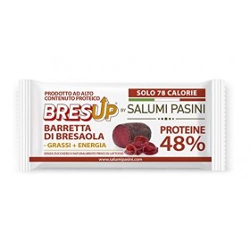 Bresup Barre Protéinée | Barre de Bresaola Riche en Protéines | Sans Sucre | Seulement 78 Kcal | Lot de 10 pièces x 35 g